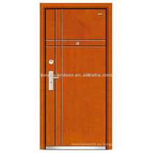 Puerta de acero de China precios bajos acero de puerta de madera